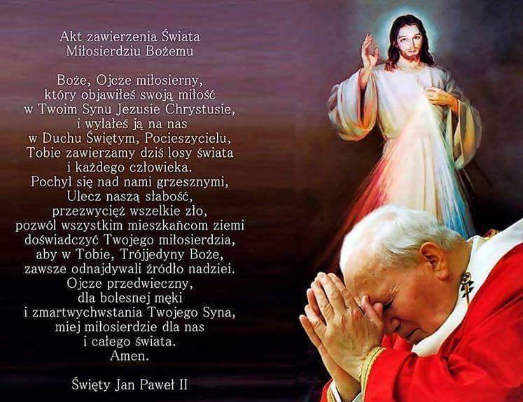 Akt zawierzenia świata Miłosierdziu Bożemu